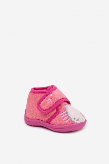 Pantofole rosa per bambini con velcro "Jeselle"