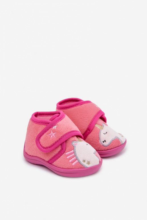 Pantofole Infantile con chiusure adesive colore rosa Jeselle