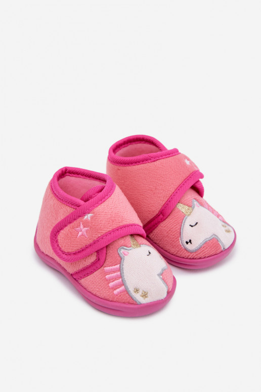 Pantofole Infantile con chiusure adesive colore rosa Jeselle