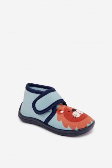 Pantofole blu per bambini con velcro "Katline"