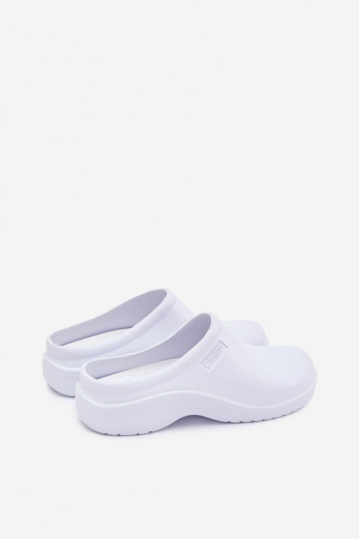 Pantofole leggere Pantofole Zoccoli Deveschio Colore bianco Sorvian