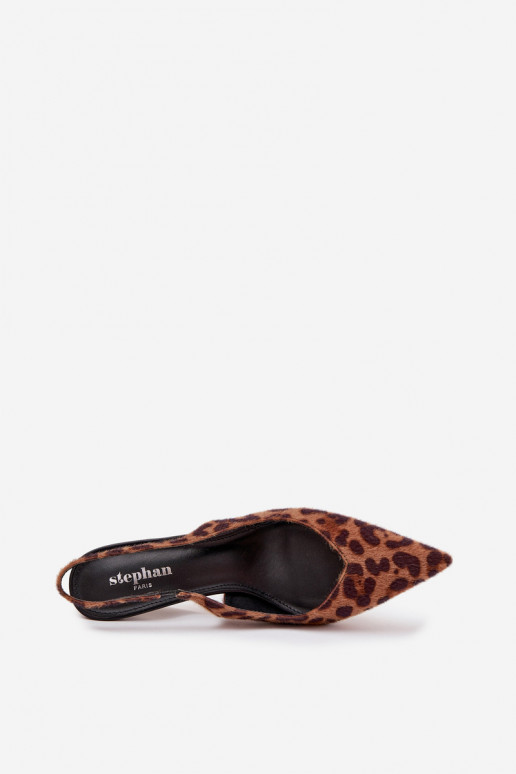 Scarpe Phelia color bordeaux con tacco sottile e effetto lacca