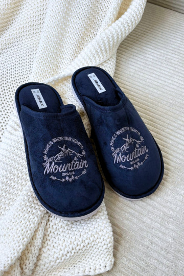 Ciabatte da uomo blu scuro Tiranne