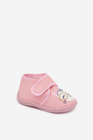 Pantofole rosa per bambini con velcro "Katline"