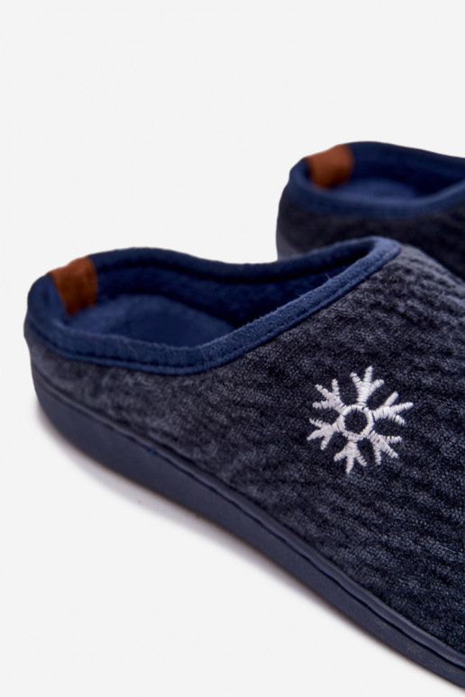 Pantofole Deveschio blu scuro Darline