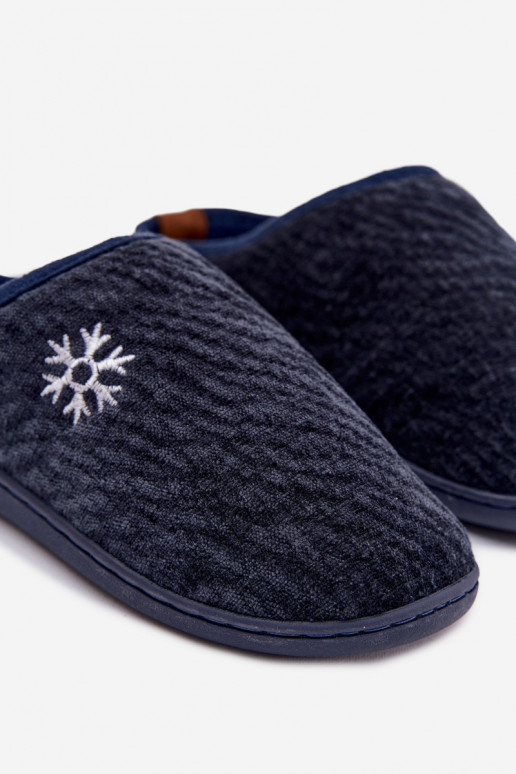 Pantofole Deveschio blu scuro Darline