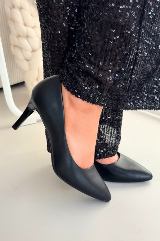 scarpe col tacco alto Eko Pelle Sergio Leone 1336 colore nero