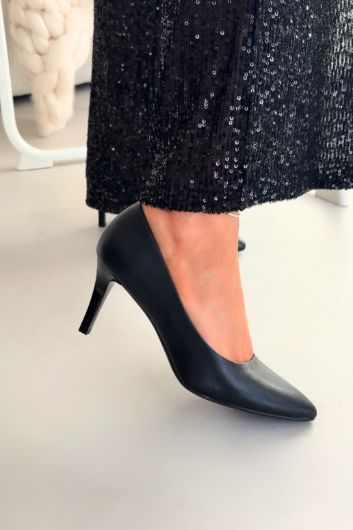 scarpe col tacco alto Eko Pelle Sergio Leone 1336 colore nero