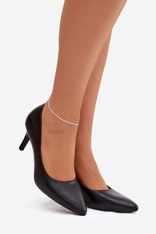 scarpe col tacco alto Eko Pelle Sergio Leone 1336 colore nero