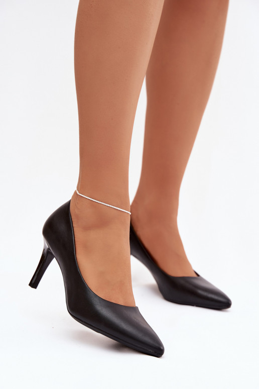 scarpe col tacco alto Eko Pelle Sergio Leone 1336 colore nero