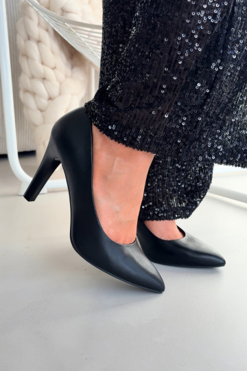 scarpe col tacco alto Eko Pelle Sergio Leone 1446 colore nero