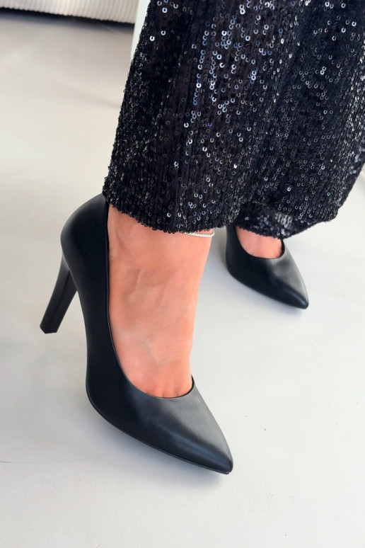 scarpe col tacco alto Eko Pelle Sergio Leone 1446 colore nero