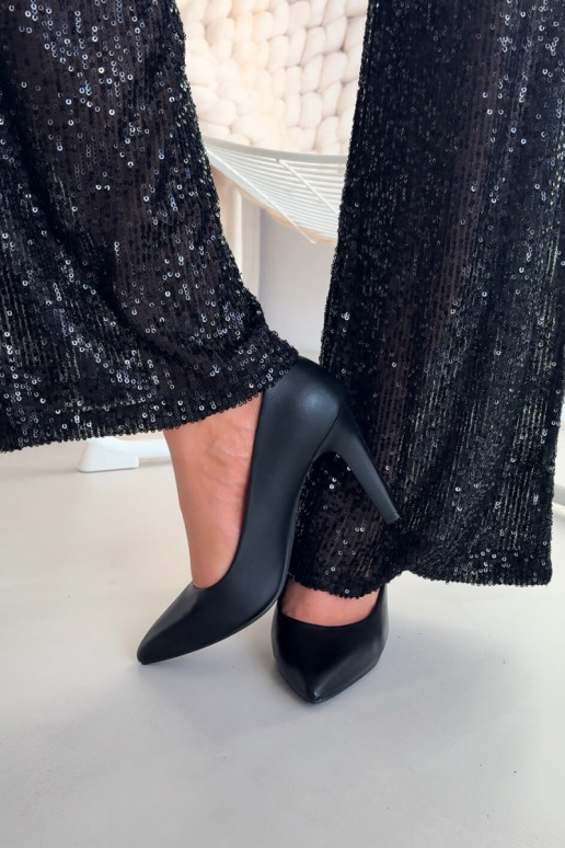 scarpe col tacco alto Eko Pelle Sergio Leone 1446 colore nero