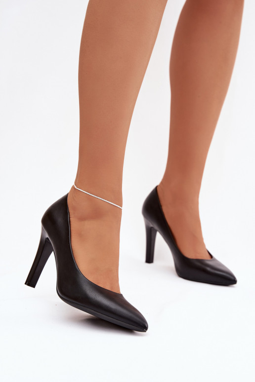 scarpe col tacco alto Eko Pelle Sergio Leone 1446 colore nero