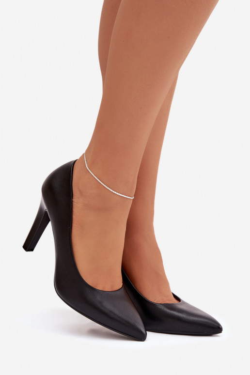 scarpe col tacco alto Eko Pelle Sergio Leone 1446 colore nero