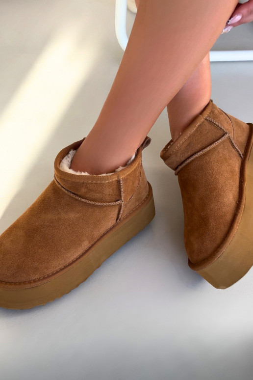 Stivali da neve FemminileAbilitatoturalnego dalla pelle scamosciatau colore marrone Deveirene