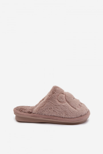 Pantofole color sabbia per bambino con pelliccia Norene 2