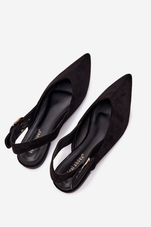 Ballerine Femminile con fibbie colore nero Tanelia