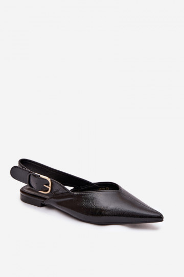 Ballerine verniciate con fibbie nere Rinalle 2