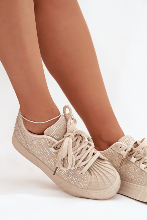 Decorato Scarpe modello sneakers Femminile beige Calissea