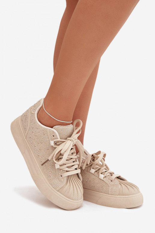 Decorato Scarpe modello sneakers Femminile beige Calissea