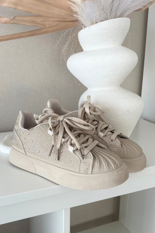 Decorato Scarpe modello sneakers Femminile beige Calissea
