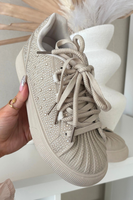 Decorato Scarpe modello sneakers Femminile beige Calissea