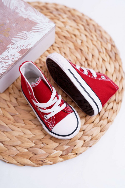 Scarpe per bambini con suola colore rosso Filemon