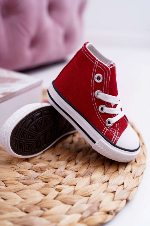Scarpe per bambini con suola colore rosso Filemon