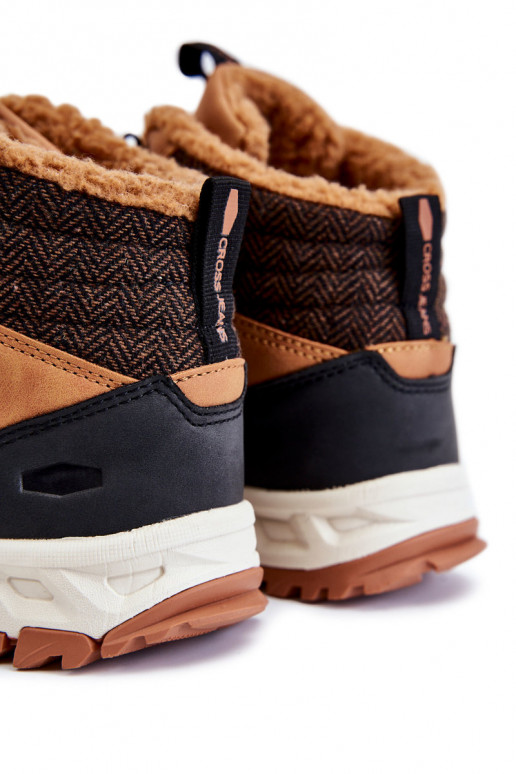 Deveschio riscaldamento Stivali scarponi da trekking Cross Jeans KK1R4021C colore marrone