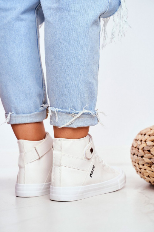 Femminile Pelle scarpe per il tempo libero con suola BIG STAR V274541 Colore bianco