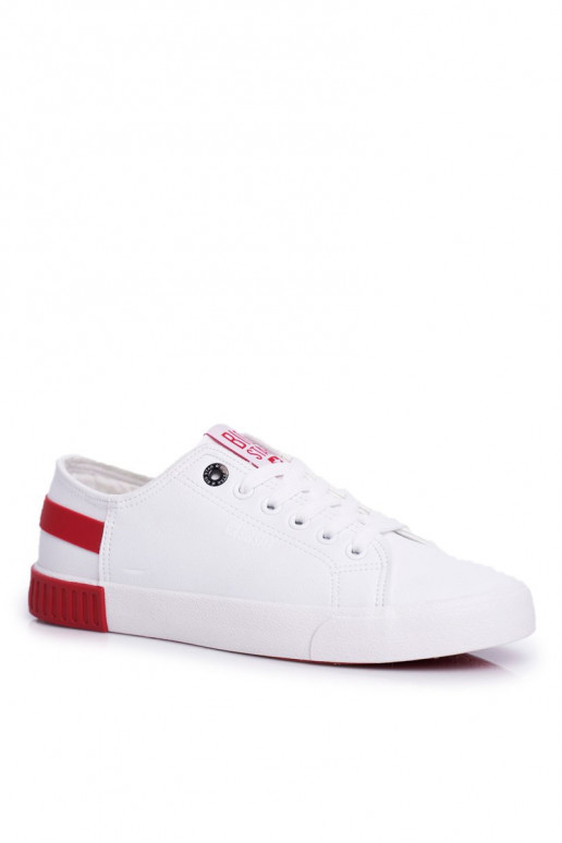 Sneaker in pelle naturale BIG STAR FF274174 bianco e rosso