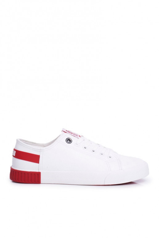 Sneaker in pelle naturale BIG STAR FF274174 bianco e rosso