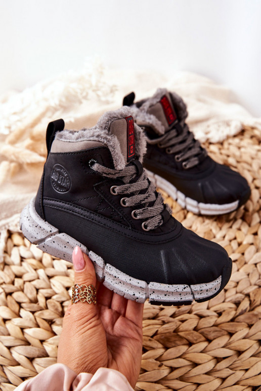 Calde scarpe per bambini Big Star II374074 colore nero