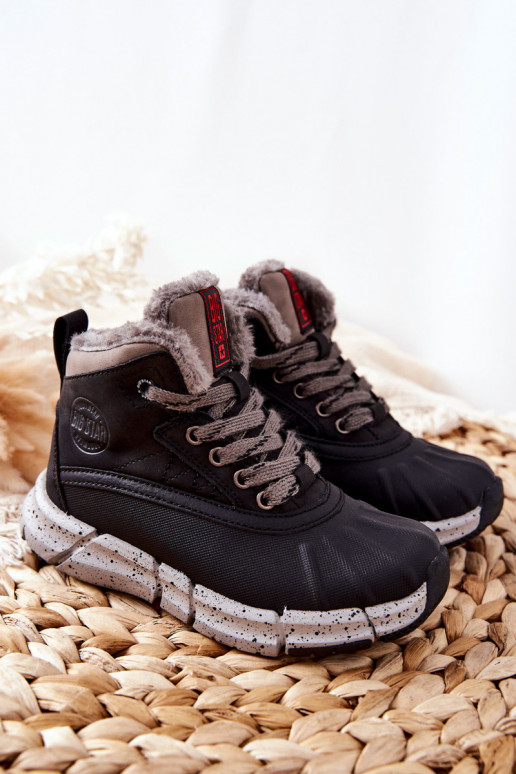 Calde scarpe per bambini Big Star II374074 colore nero