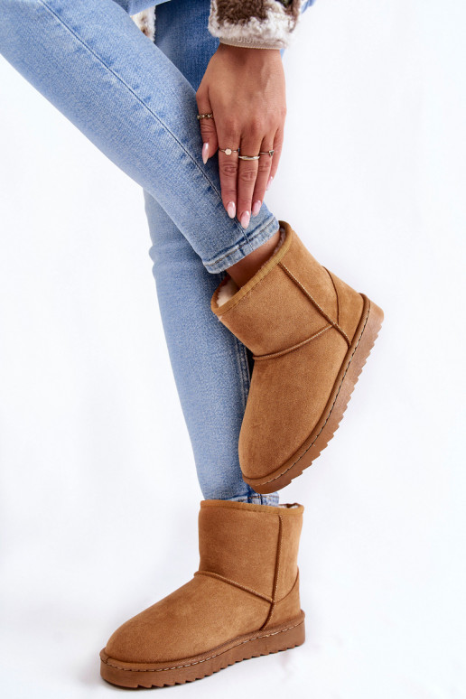 Femminile riscaldamento Stivali Stivali da neve colore marrone Virgina