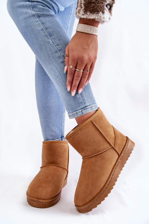 Femminile riscaldamento Stivali Stivali da neve colore marrone Virgina