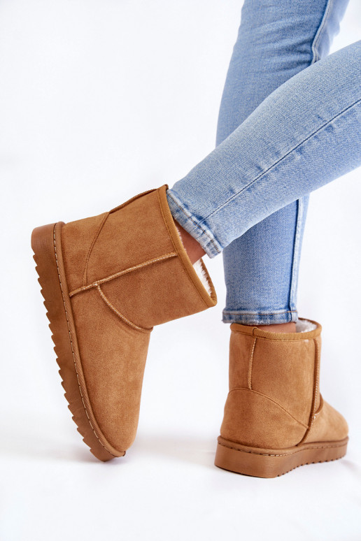 Femminile riscaldamento Stivali Stivali da neve colore marrone Virgina