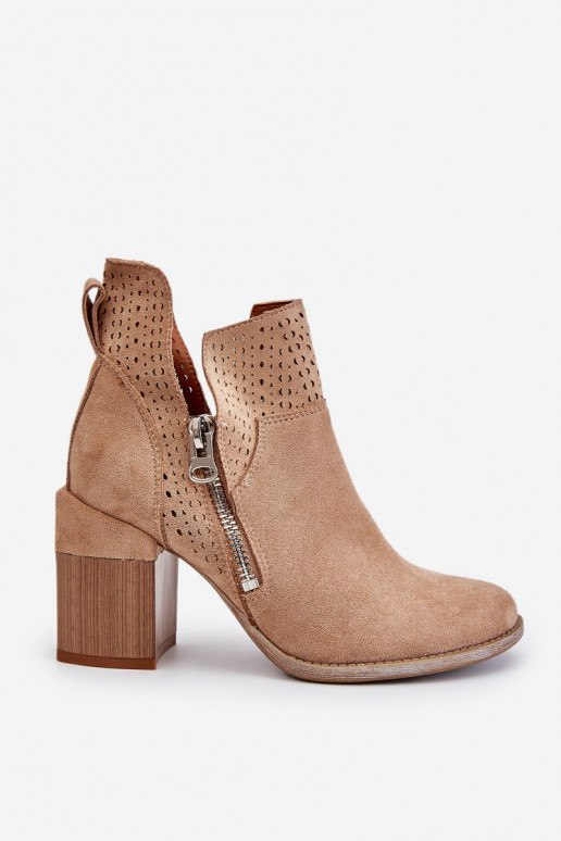 Scarpe scamosciate Su tacchi enormi beige Camden
