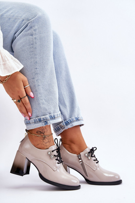 Alla moda scarpe con i tacchi colore grigio Darren