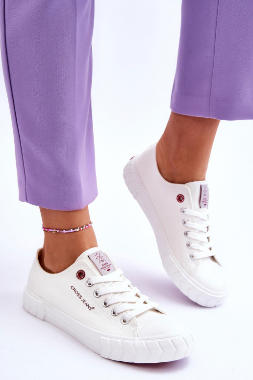 Elegantello classico Scarpe da donna Cross Jeans LL2R4052 Colore bianco
