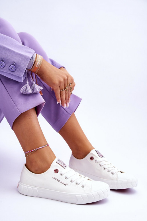 Elegantello classico Scarpe da donna Cross Jeans LL2R4052 Colore bianco