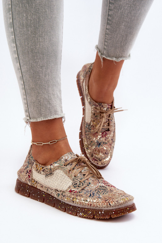 Elegantellato scarpe Femminile Deveciejka 06347-04 beige