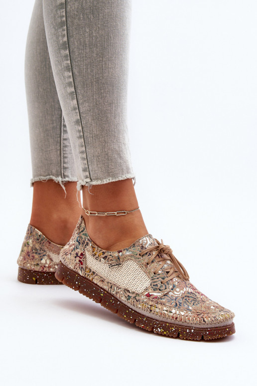 Elegantellato scarpe Femminile Deveciejka 06347-04 beige