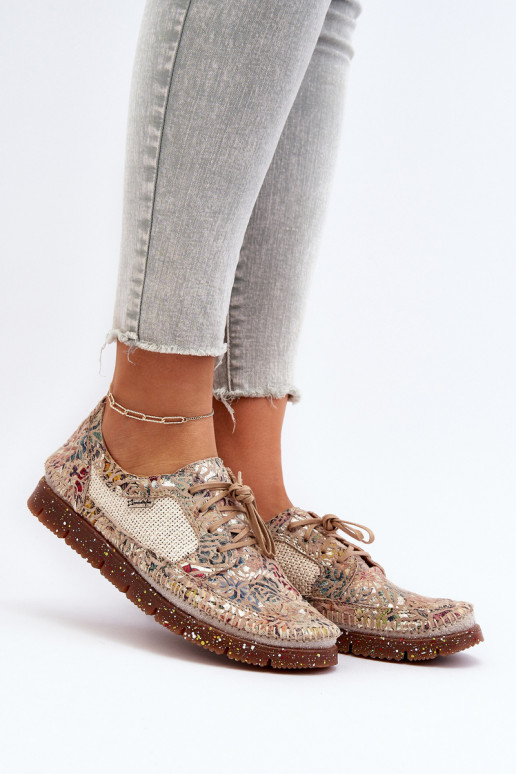 Elegantellato scarpe Femminile Deveciejka 06347-04 beige