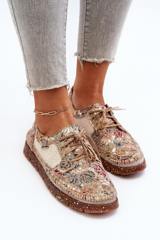 Elegantellato scarpe Femminile Deveciejka 06347-04 beige