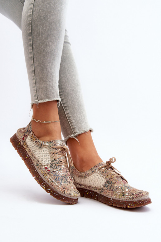 Elegantellato scarpe Femminile Deveciejka 06347-04 beige