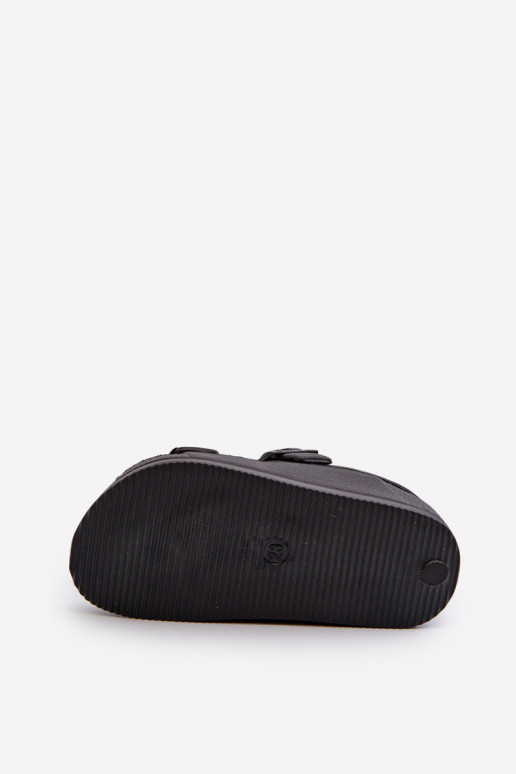 Pantofole Infantile  con fibbie BIG STAR NN374536 colore nero