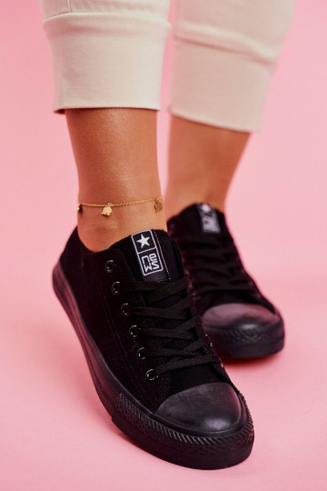 Femminile Elegantello classico scarpe casual colore nero Ecoma 2