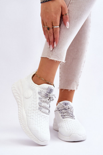 Femminile Stile sportivo scarpe Memory Foam Big Star HH274296 Colore bianco